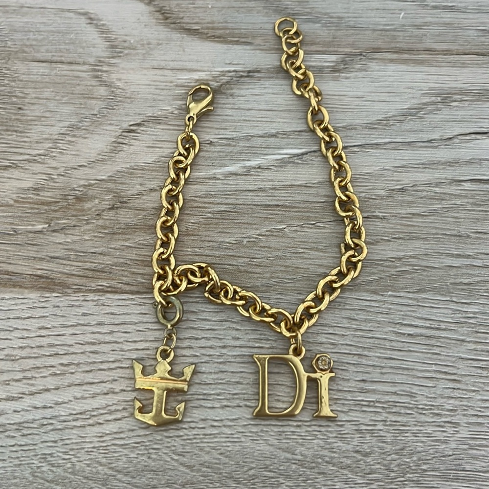 Diamonds International Charm Bracelet Di & Anchor Charms